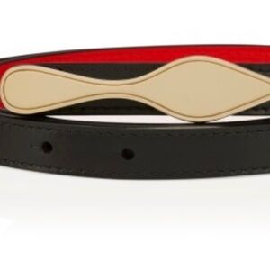 Christian Louboutin Smooth Calf Leather Belt